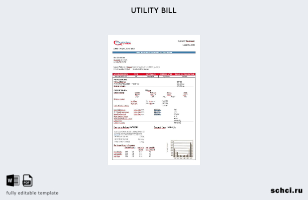 цифровая загрузка шаблона счета за электроэнергию QPOWER Qatar Power Company
